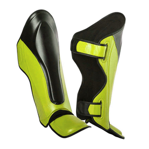 Espinilleras de Boxeo MMA con Logotipo Personalizado, Cierre de Velcro y Cuero, Diseño Ligero para Entrenamiento - Product Image 2