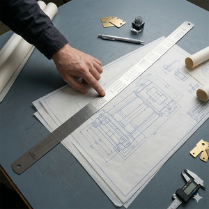 อุปกรณ์วัดของ ITA ไม้บรรทัดวัดแบบตรงทำจากสแตนเลส ผิวขัดเงา พร้อมสเกลแบบสลัก ความแม่นยำ 0.25 มม. - Product Image 1