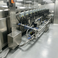 Machine industrielle automatique pour la friture de steaks de poulet enrobés, production personnalisable, traitement de la viande et de la friture en profondeur