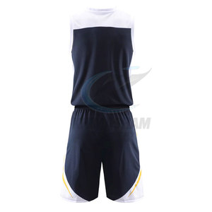 Ensembles d'uniformes de basketball pour hommes adultes, maillots et shorts, nom de l'équipe personnalisé, polyester respirant, service OEM, haute qualité - Product Image 6
