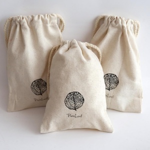 Cotton Muslin Drawstring <b>Bags</b> Organic Cotton Customize Drawstring <b>Bag</b> with Custom Logo Cotton Cosmetic <b>Bags</b> - Product Image 6