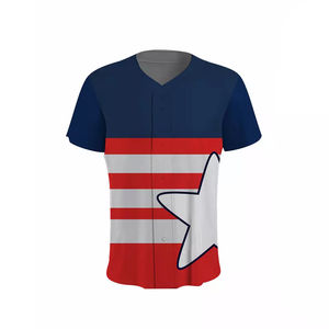 Uniforme de baseball respirant à manches courtes, grande taille, personnalisé par sublimation, de qualité supérieure, vente en gros, vêtements de sport - Product Image 6