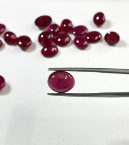 100% Natural <b>Ruby</b> Cabochon Reddish Pink 151 Carat Heat & Treated Oval Shape Fine Quality Loose Gemstone for Jewelry Making - Product Image 4