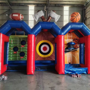 THUY LINH Juego Deportivo Inflable 3 en 1, Cancha de Baloncesto, Fútbol y Béisbol de PVC, Fácil de Instalar, para Niños y Adultos, Uso Comercial - Product Image 4