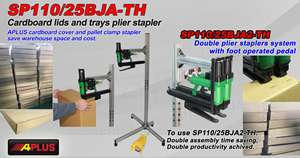 APLUS SP110/25BJA2-TH Pistola Neumática para Grapas de Cartón con Portaherramientas de Aleación de Aluminio, Longitud de Clavo de 25 mm - Product Image 3