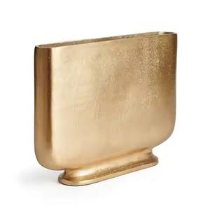 <b>Set</b> of <b>3</b> Handmade Aluminum Textured Modern Metallic <b>Vases</b> for Living Room Dining Office Decor - Product Image 5