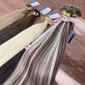 Grande vente pour Noël Extensions de cheveux à pointes plates en kératine de haute qualité Couleurs tendance 100% cheveux humains vietnamiens - Product Image 6