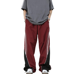 Pantalon de survêtement coupe-vent en nylon personnalisé pour hommes, taille élastique, taille mi-haute, options de logo personnalisé, vente en gros - Product Image 5