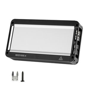 Amplificatore Audio per Auto a 4 Canali 12V, Classe D Stabile, Gamma Completa 500W@4Ohm/1000W@2Ohm, Potenza Massima, Bridgeabile 2 Ohm - Product Image 1
