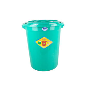 Cubo de agua de plástico de grado 100L duradero con tapa segura y asas fáciles de transportar para las necesidades de almacenamiento doméstico y comercial - Product Image 2