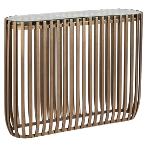 Modern Steel <b>Console</b> <b>Table</b> with <b>Marble</b> <b>Top</b> Midcentury Modern Handmade Living Room Furniture - Product Image 2