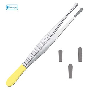 Pinzas de Wangensteen T.C. (0.5mm) Acero Inoxidable con Mango Amarillo para Uso Médico - Product Image 1