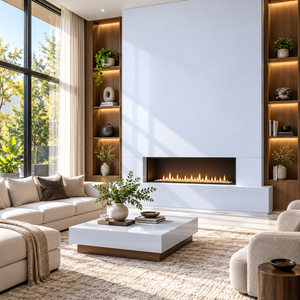 Losa de Cuarzo Artificial Sintética Super Blanca para Azulejos de Baño Modernos, Revestimientos de Chimeneas, Alféizares de Ventanas y Pavimentos - Product Image 2