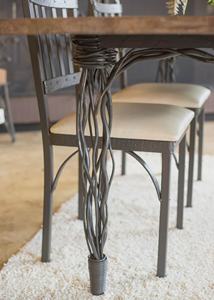 Mesa de Comedor de Hierro Hecha a Mano de Primera Calidad, con Cubierta de Madera Sólida y Base Metálica Artística, Muebles de Comedor Familiares, Estilo Rústico Moderno para el Hogar o Cafetería - Product Image 2