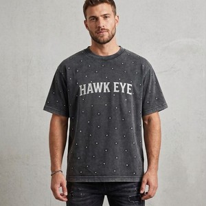 Camiseta Deportiva para Hombre de Primera Calidad, Modelo Hawk Eye, Suave, Transpirable, Antiarrugas, con Estampado, Manga Corta, para Entrenamiento Físico y Uso Diario - Product Image 4
