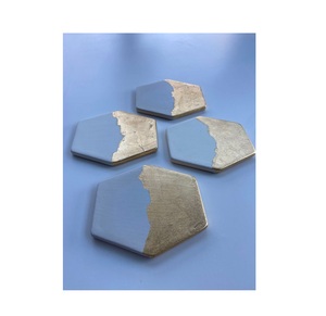 Direct Factory Sale Wood Epoxy Resin Modern Eco-Friendly 4x4 Inch Square <b>Coaster</b> High Quality Handmade Of 4 Pec <b>Table</b> Decor - Product Image 1