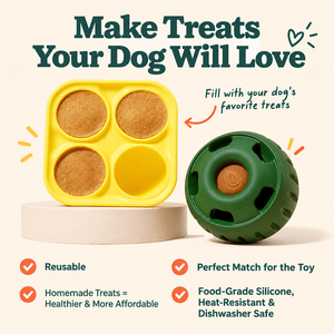<b>Dog</b> Treat Dispensing Ball with Silicone Freezer Tray Slow <b>Feeder</b> Enrichment Toy <b>Puzzle</b> Treat Toy for <b>Dogs</b> - Product Image 3