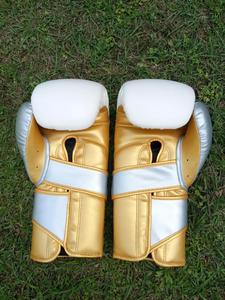Gants d'entraînement de boxe professionnels en cuir PU, avec protection rembourrée des jointures, sangle de poignet réglable en Velcro, respirants - Product Image 2