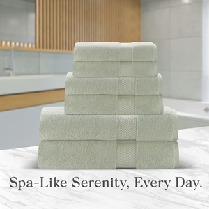Serviettes de bain de luxe en coton zéro torsion, douces et absorbantes, pour hôtels et spas, fournisseur en gros, serviettes à séchage rapide pour les acheteurs de détail et la maison - Product Image 4
