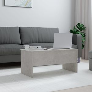 Table basse en bois d'ingénierie gris béton 40.2 po x 19.9 po x 18.3 po - Product Image 3