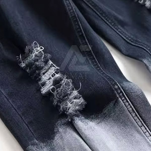 Jean décontracté pour homme avec logo personnalisé 2026 – Vêtements pour homme en gros - Product Image 5