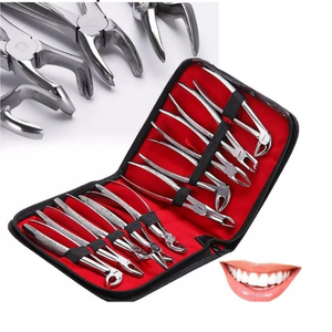 10 Adult Tooth Extracting Forceps Pliers Dental Set Surgical Instruments Manual High-Temperature Sterilized CE By Dentavex - Product Image 2