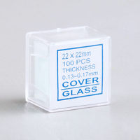 Laboratory Supplies for Microscope Slide Histology Different Sizes Slip Disposable 22x22mm Microscope Cover Glass