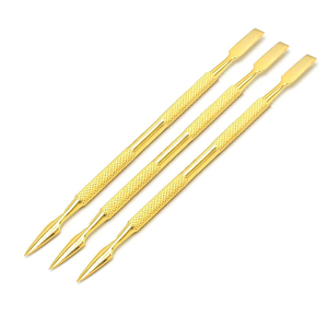 Pousse-cuticules professionnel en acier inoxydable, outil de manucure et pédicure, outil de soin des ongles, outil de nettoyage des cuticules - Product Image 1