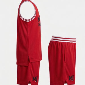 Tenue de basketball personnalisée par sublimation pour hommes et jeunes, ensemble maillot et short, personnalisation complète, entraînement de basketball - Product Image 4