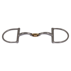 Bocado de acero inoxidable con anillo en D para caballo, control mejorado, comodidad, duradero, herramienta de entrenamiento equino, equipo ecuestre - Product Image 4