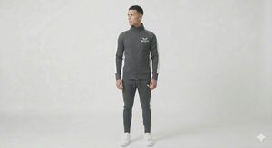 Ensemble de jogging 2 pièces style urbain 2026, le plus vendu, taille ajustée, survêtement zippé de haute qualité pour homme - Product Image 3