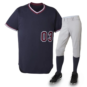 Custom Adult Baseball Jersey Set White <b>Pants</b> <b>Black</b> Cleats Number 20 Sublimated Print 100% Polyester Anti-Bacterial Breathable - Product Image 2