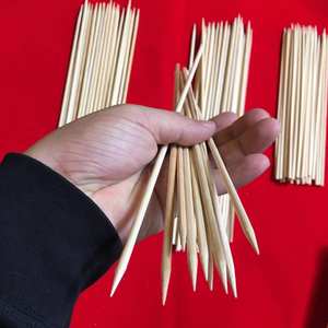 Brochetas de bambú-Fábrica al por mayor Tamaño biodegradable Brocheta de barbacoa de bambú redonda personalizada - Product Image 6