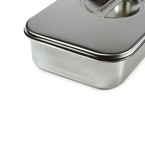 Heavy Duty Manual Surgical Instrument Box for Hospital Use Stainless Steel Reusable Silver Customizable Size & Logo - Product Image 3