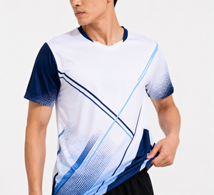 Maillot de badminton personnalisé avec nom, respirant, tissu à séchage rapide, coupe athlétique légère, impression durable, tenue d'équipe, uniforme - Product Image 5