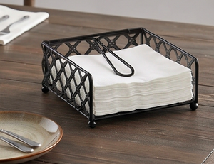 Porta Servilletas Metálico con Diseño de Rejilla, Estilo Vintage, de Pie, para Mesa, Hogar, Cocina y Hotel - Product Image 6