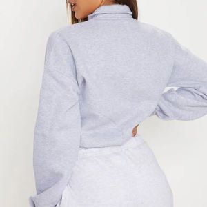 Sudadera Oversize de Mujer con Cremallera de un Cuarto, Estampado Tie-Dye, 100% Algodón Felpa, Ecológica y Transpirable, Venta al por Mayor - Product Image 3