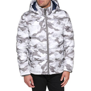 Veste matelassée camouflage personnalisée pour homme, vente en gros, chaude, à capuche, imperméable, coupe-vent, streetwear d'extérieur - Product Image 1