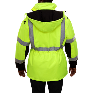 Veste de travail de sécurité industrielle en gros avec bandes réfléchissantes 3M, orange fluorescent, uniforme de garde de sécurité robuste - Product Image 2