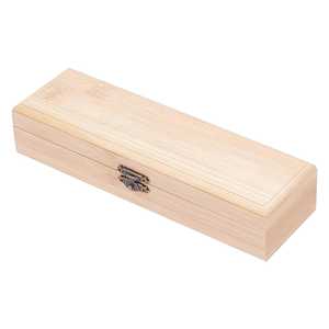 Boîte à bijoux rectangulaire en bois avec loquet métallique, étui de rangement minimaliste pour souvenirs, idéal pour un cadeau - Product Image 4