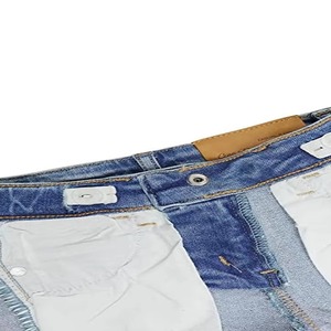 Shorts de Mezclilla Azules para Mujer, Estilo Vintage, Ultra Cortos, con Borlas, Cintura Alta, Desgastados - Product Image 6