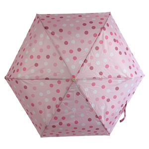 Parapluie en fibre de verre avec sac, 6 baleines, protection UV, pliable en 3, en pongé, double usage pour femmes et cadeaux d'affaires - Product Image 5