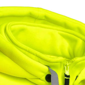Sudadera con Capucha Unisex Amarilla de Alta Visibilidad, Reflectante, de Poliéster, con Serigrafía, para Trabajadores en Exteriores - Product Image 3