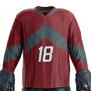 Uniformes de Hockey sobre Hielo Personalizados OEM, Ropa de Equipo para Adultos, Pedido al por Mayor, Logotipo Personalizado Impreso, Conjunto de Jersey de Hockey Transpirable de Secado Rápido en Poliéster - Product Image 6