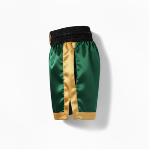 Shorts de boxe sportifs mi-longs légers à taille élastique, 100 % polyester, séchage rapide, confortables pour l'entraînement, motif uni, fabrication OEM - Product Image 5