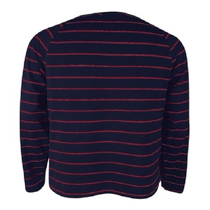 Nouvelle collection de t-shirts rayés élégants pour hommes, t-shirts décontractés à manches longues et col rond, fabriqués au Bangladesh. - Product Image 4