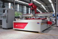 M-shine 2130 Cnc Machine Armoire De Coupe De Bois Cnc Machine D'imbrication Auto Disque Outil Changement Chargement Déchargement ATC CNC Routeur