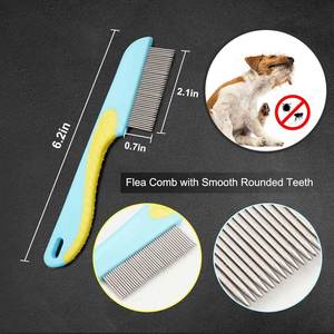 Estructura ligera para un fácil manejo, peine para mascotas con dientes de precisión para eliminar nudos y pelusas. - Product Image 3