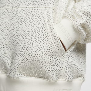 Sudadera con Capucha para Hombre con Pedrería, Personalizada, de Felpa Francesa de 480 g/m², Lavado Ácido, Corte Holgado, Estilo Urbano OEM - Product Image 2