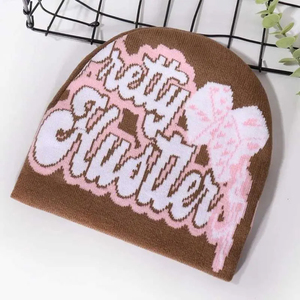 Bonnet de Noël tricoté en gros – Nouveauté, casquettes d'hiver fantaisie avec motifs Père Noël, rennes et bonhommes de neige pour hommes et femmes - Product Image 4